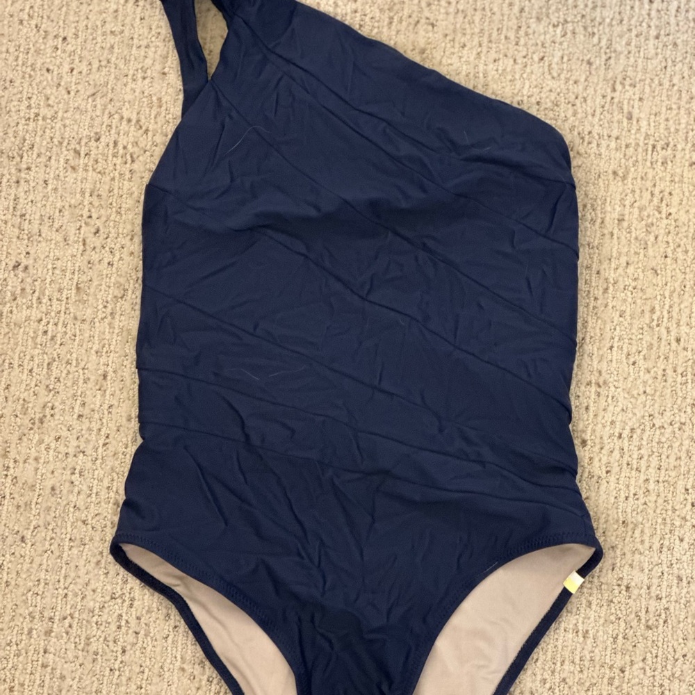 Navy Blue One Piece Swimsuit